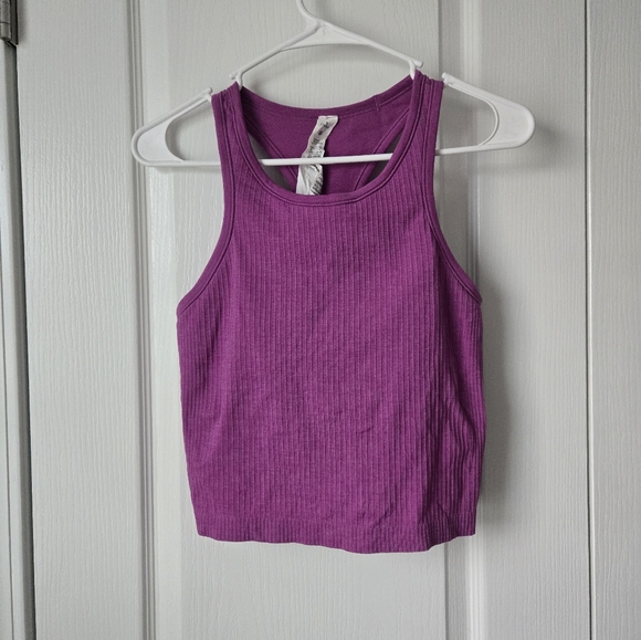 Lululemon Athletica Ebb To Street Croppws Tank Size 8 - Picture 2 of 5